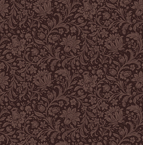 4173-27627 Hague Burgundy Floral Trail Wallpaper