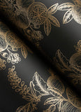 4173-27635 Gerty Gold Fruit Toile Wallpaper