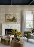  4173-27640 Gisela Neutral Floral Columns Wallpaper
