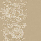  4173-27640 Gisela Neutral Floral Columns Wallpaper