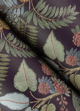 4173-27644 Geneva Plum Peacock Paradise Wallpaper