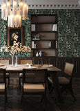  4173-27645 Geneva Sea Green Peacock Paradise Wallpaper
