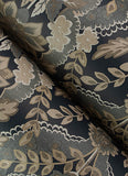 4173-27654 Collins Charcoal Damask Wallpaper