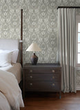 4173-27655 Collins Light Blue Damask Wallpaper
