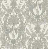 4173-27655 Collins Light Blue Damask Wallpaper