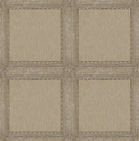  4173-27657 Moorland Chestnut Wood Panel Wallpaper