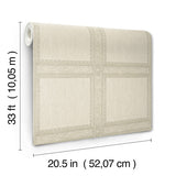 4173-27658 Moorland Ivory Wood Panel Wallpaper