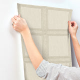 4173-27658 Moorland Ivory Wood Panel Wallpaper