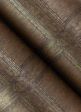  4173-27659 Moorland Dark Brown Wood Panel Wallpaper