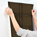  4173-27659 Moorland Dark Brown Wood Panel Wallpaper