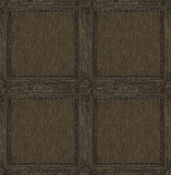  4173-27659 Moorland Dark Brown Wood Panel Wallpaper