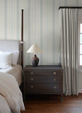  4173-27660 Ames Light Blue Linen Stripe Wallpaper