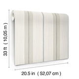 4173-27661 Ames Grey Linen Stripe Wallpaper