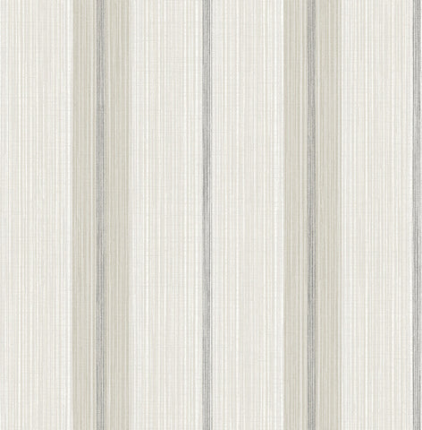 4173-27661 Ames Grey Linen Stripe Wallpaper