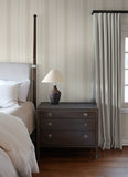  4173-27662 Ames Beige Linen Stripe Wallpaper