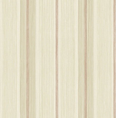  4173-27663 Ames Red Linen Stripe Wallpaper