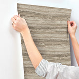 4173-27666 Lyman Stone Striated Wallpaper