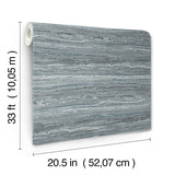 4173-27667 Lyman Blue Striated Wallpaper