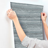 4173-27667 Lyman Blue Striated Wallpaper