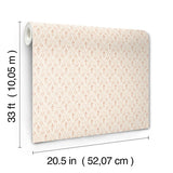  4173-27670 Tillie Blush Diamond Floral Wallpaper