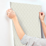 4173-27674 Tillie Sage Diamond Floral Wallpaper