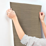  4173-82101 Mycroft Sterling Grasscloth Wallpaper