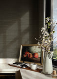 4173-82103 Mycroft Slate Grasscloth Wallpaper