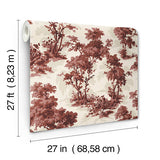  4173-82106 Sainsbury Ruby Forest Wallpaper