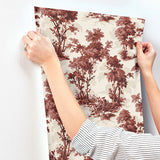  4173-82106 Sainsbury Ruby Forest Wallpaper