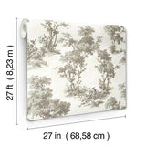 4173-82107 Sainsbury Slate Forest Wallpaper