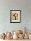4197-27851 Ambroise Seafoam Abstract Floral Wallpaper