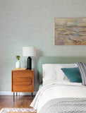 4197-27851 Ambroise Seafoam Abstract Floral Wallpaper