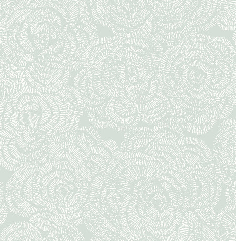 4197-27851 Ambroise Seafoam Abstract Floral Wallpaper