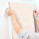  4197-27852 Ambroise Light Pink Abstract Floral Wallpaper