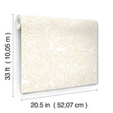  4197-27853 Ambroise Butter Abstract Floral Wallpaper