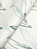  4197-27856 Kenia Green Leaf Toss Wallpaper