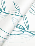  4197-27857 Kenia Blue Leaf Toss Wallpaper