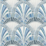 4197-27861 Myla Blue Fanning Reeds Wallpaper