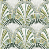 4197-27862 Myla Green Fanning Reeds Wallpaper