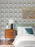  4197-27864 Myla Neutral Fanning Reeds Wallpaper