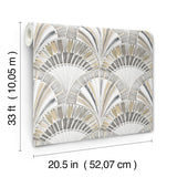 4197-27864 Myla Neutral Fanning Reeds Wallpaper