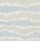  4197-27865 Wiggle Sky Blue Ikat Stripe Wallpaper