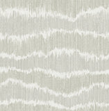 4197-27868 Wiggle Grey Ikat Stripe Wallpaper
