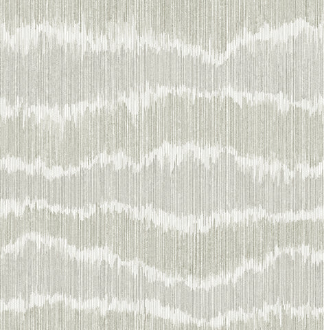 4197-27868 Wiggle Grey Ikat Stripe Wallpaper