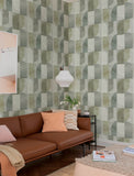 4197-27881 Otto Green Abstract Geometric Wallpaper