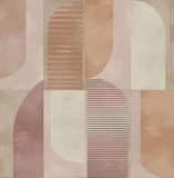 4197-27882 Otto Raspberry Abstract Geometric Wallpaper