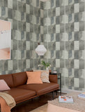4197-27883 Otto Slate Abstract Geometric Wallpaper