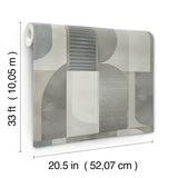 4197-27883 Otto Slate Abstract Geometric Wallpaper