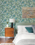 4197-27885 Manette Green Birds in the Bush Wallpaper
