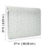 4197-83750 Layton Light Blue Climbing Vines Wallpaper